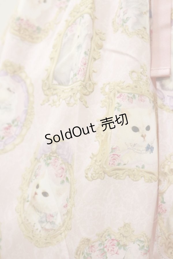 画像4: Enchantlic Enchantilly / 猫の王女達の肖像画ジャンパースカート Free ピンク H-25-12-02-079-LO-OP-NS-ZH (4)