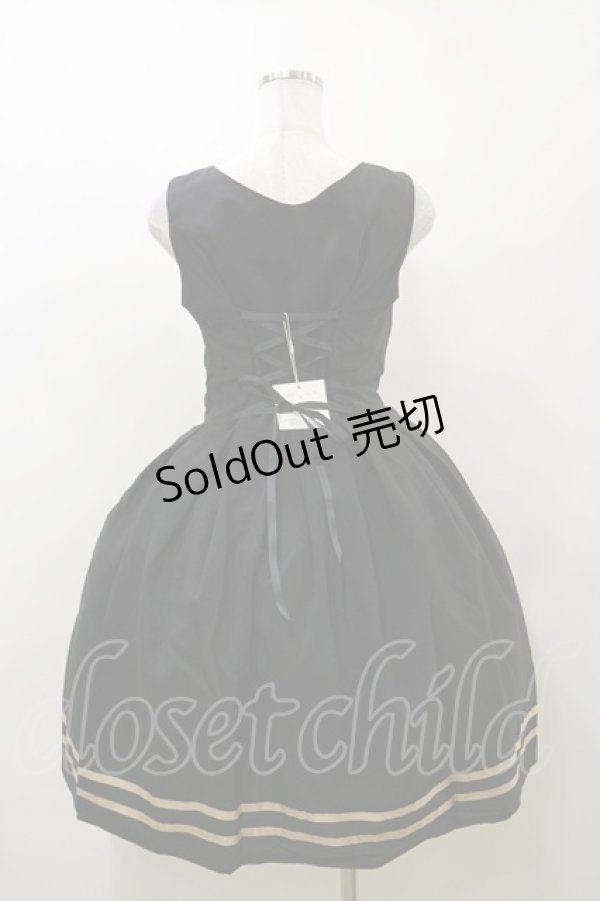 画像2: Innocent World / コルセット裾ラインジャンパースカート M ブラック H-25-12-02-080-IW-OP-NS-ZH (2)