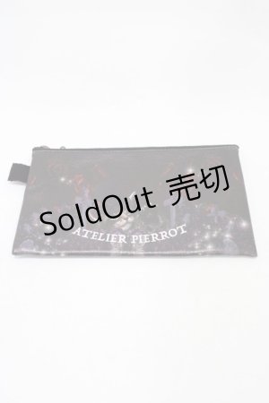 画像: ATELIER PIERROT / ポーチ  ブラック H-25-12-02-1005-EL-ZA-KB-ZH