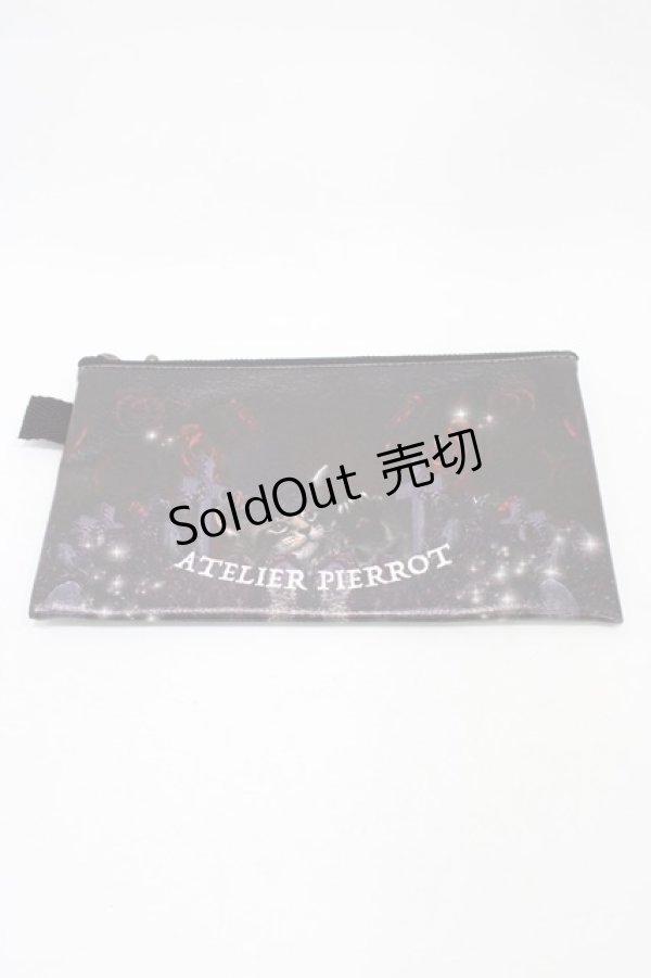 画像1: ATELIER PIERROT / ポーチ  ブラック H-25-12-02-1005-EL-ZA-KB-ZH (1)