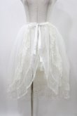 画像1: abilletage / Noirレースオーバースカート  ホワイト H-25-12-02-1029-GO-SK-KB-ZH (1)