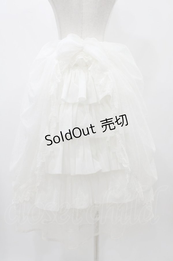 画像2: abilletage / Noirレースオーバースカート  ホワイト H-25-12-02-1029-GO-SK-KB-ZH (2)