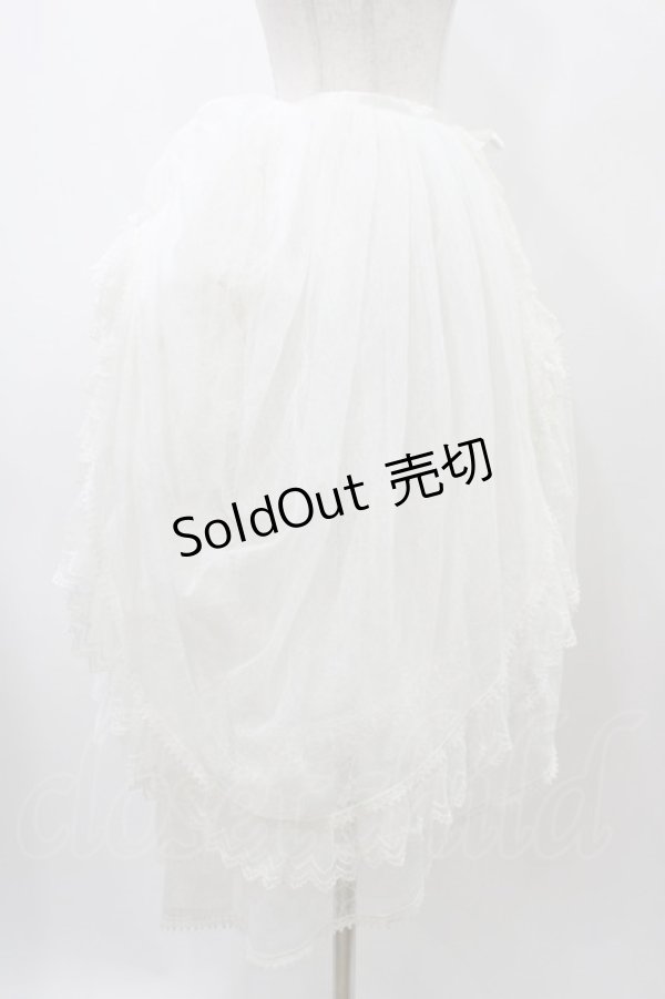 画像3: abilletage / Noirレースオーバースカート  ホワイト H-25-12-02-1029-GO-SK-KB-ZH (3)