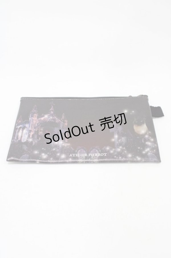 画像2: ATELIER PIERROT / ポーチ  ブラック H-25-12-02-1005-EL-ZA-KB-ZH (2)