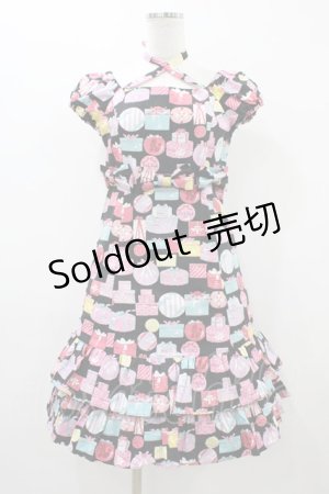 画像: Emily Temple cute / プレゼントBOXワンピース  クロ H-25-12-02-1037-ET-OP-KB-ZH