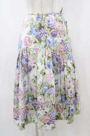 画像: Jane Marple Dans Le Salon / Jardin Des Fleursのドレススカート  ミント H-25-12-02-1044-JM-SK-KB-ZH