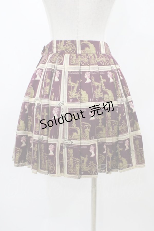 画像2: Jane Marple / Royal Stampのミニスカート  ボルドー H-25-12-02-1047-JM-SK-KB-ZH (2)