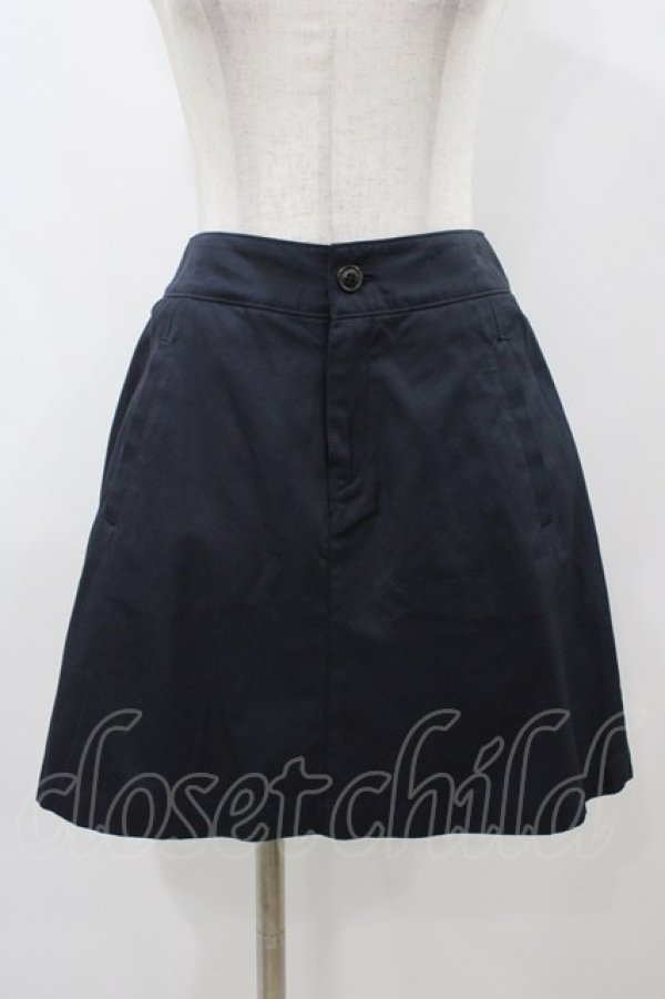 画像1: Jane Marple / バックプリーツスカート  ネイビー H-25-12-02-1049-JM-SK-KB-ZH (1)