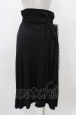 画像2: NAOTO SEVEN / クロスプリントロングカットソースカート  ブラック H-25-12-02-1053-HN-SK-KB-ZH (2)