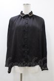 画像1: EXCENTRIQUE / ボウ付きサテンブラウス  ブラック H-25-12-02-1060-EL-BL-KB-ZH (1)