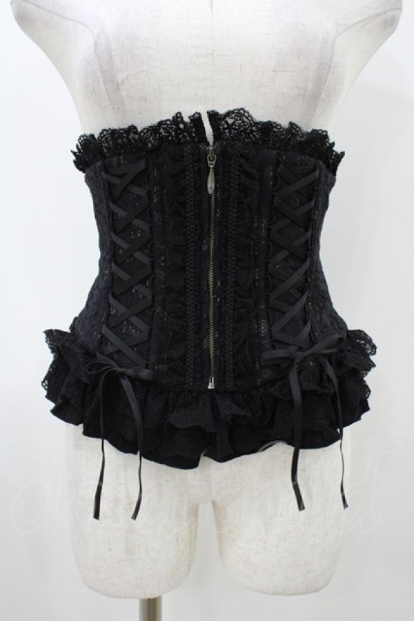 画像1: Sheglit / "Mariage"レースコルセット  ブラック H-25-12-02-1010-EL-ZA-KB-ZH (1)