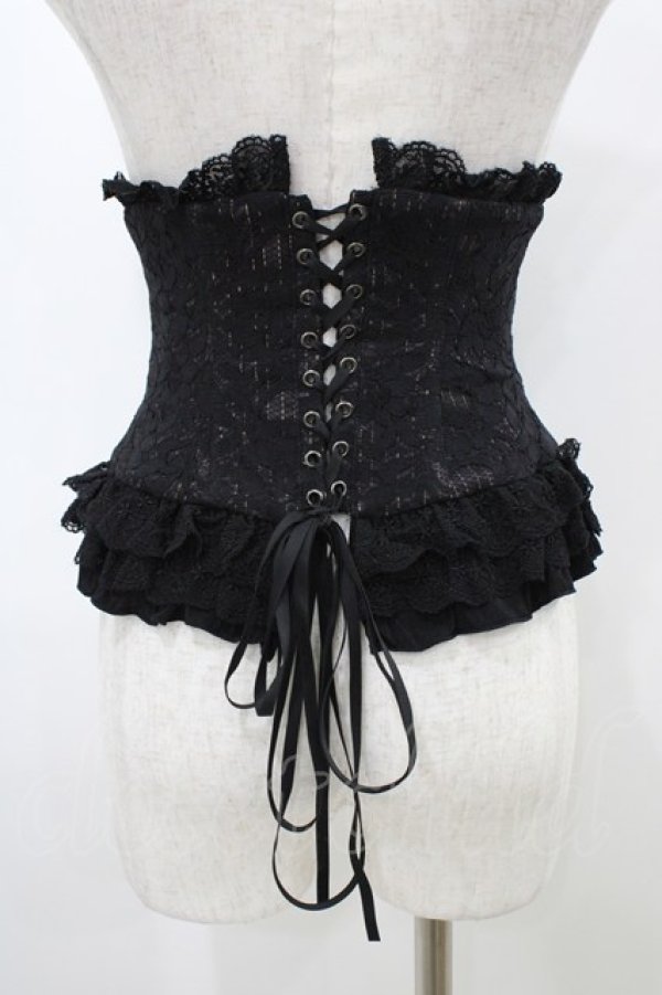 画像2: Sheglit / "Mariage"レースコルセット  ブラック H-25-12-02-1010-EL-ZA-KB-ZH (2)