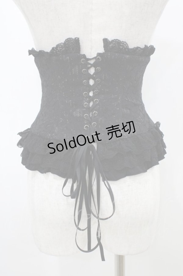 画像2: Sheglit / "Mariage"レースコルセット  ブラック H-25-12-02-1010-EL-ZA-KB-ZH (2)