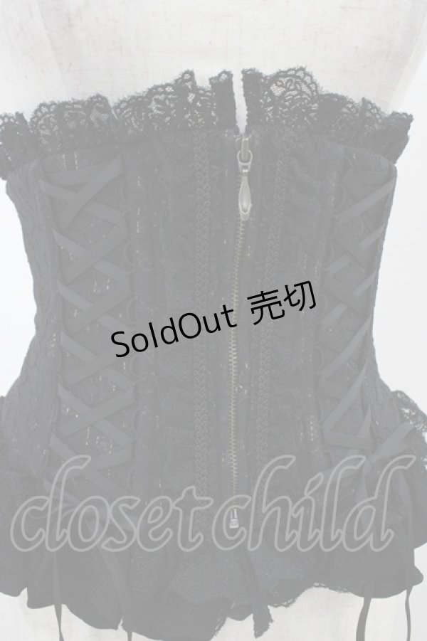画像4: Sheglit / "Mariage"レースコルセット  ブラック H-25-12-02-1010-EL-ZA-KB-ZH (4)