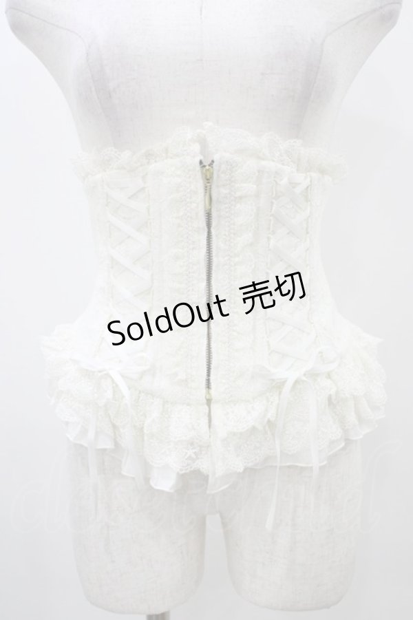 画像1: Sheglit / "Mariage"レースコルセット  ホワイト H-25-12-02-1011-EL-ZA-KB-ZH (1)