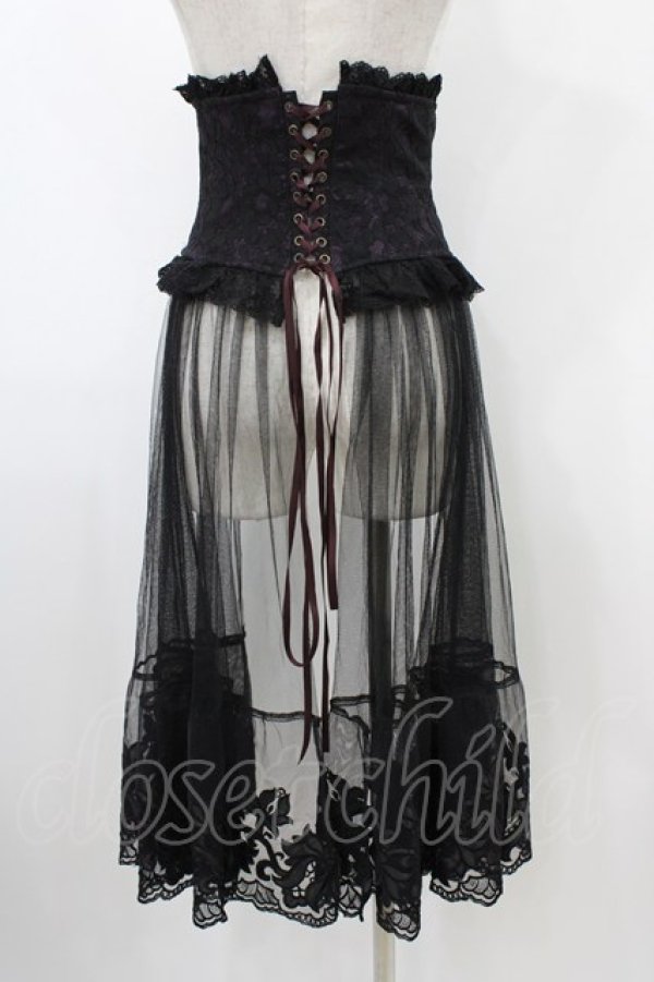 画像2: Sheglit / "Mariage"ヴェールコルセット  パープル H-25-12-02-1012-EL-ZA-KB-ZH (2)