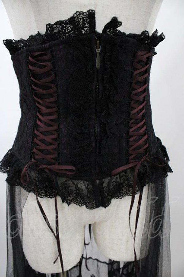 画像4: Sheglit / "Mariage"ヴェールコルセット  パープル H-25-12-02-1012-EL-ZA-KB-ZH (4)