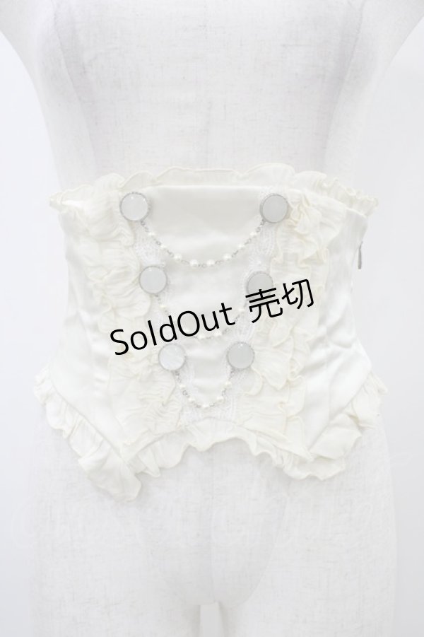 画像1: Sheglit / "Sirenetta"パールコルセット  アイボリー H-25-12-02-1013-EL-ZA-KB-ZH (1)