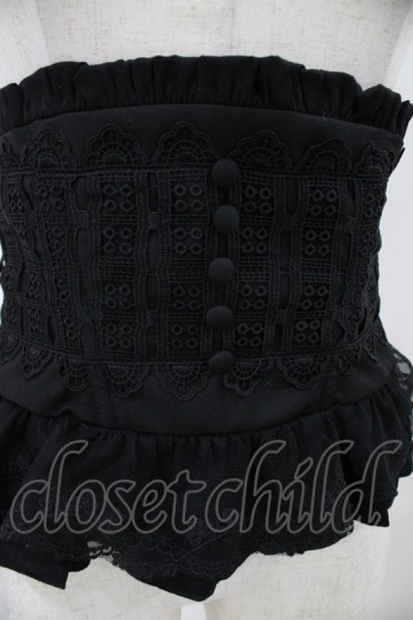画像4: Sheglit / "Clarinette"レースコルセット  ブラック H-25-12-02-1014-EL-ZA-KB-ZH (4)