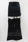 画像2: PEACE NOW / レッグカバー付レースアップパンツ  黒 H-25-12-02-1015-PU-PA-KB-ZH (2)