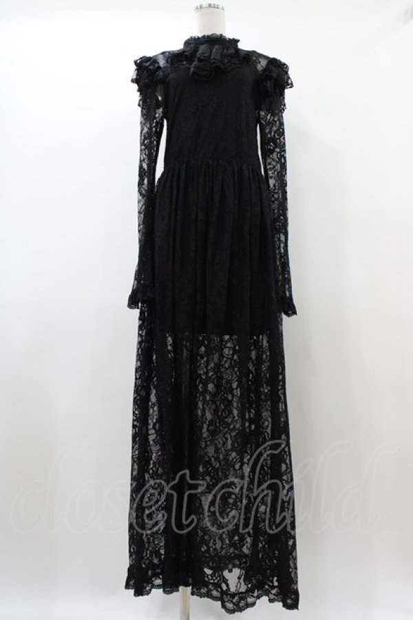 画像1: KILL STAR / Enmity Maxi Dress M ブラック H-25-12-02-1016-SL-OP-KB-ZH (1)