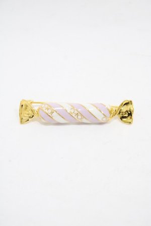 画像: Q-pot. / ストライプキャンディーブローチ  ブルーベリー H-25-12-02-1003-QP-ZA-KB-ZH