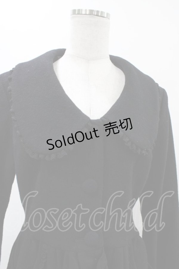 画像4: ATELIER PIERROT / 姫袖ロングコート  ブラック H-25-12-02-1018-EL-CO-KB-ZH (4)