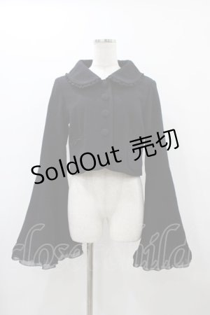 画像: ATELIER PIERROT / 姫袖ショートコート  ブラック H-25-12-02-1020-EL-CO-KB-ZH