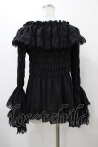 画像2: ATELIER PIERROT / ジュリエットブラウス  ブラック H-25-12-02-1021-EL-BL-KB-ZH (2)