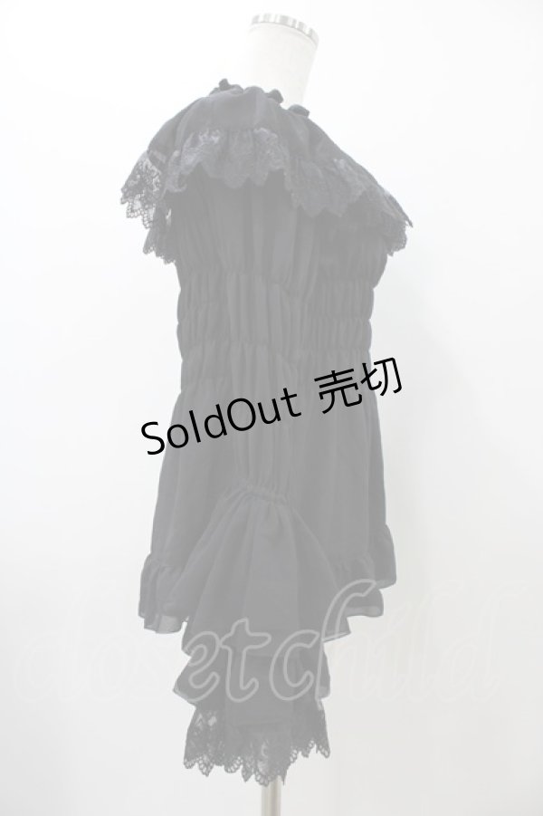 画像3: ATELIER PIERROT / ジュリエットブラウス  ブラック H-25-12-02-1021-EL-BL-KB-ZH (3)