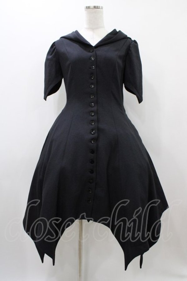 ATELIER BOZ / カトレア半袖ワンピース L ブラック H-25-12-02-1022-EL