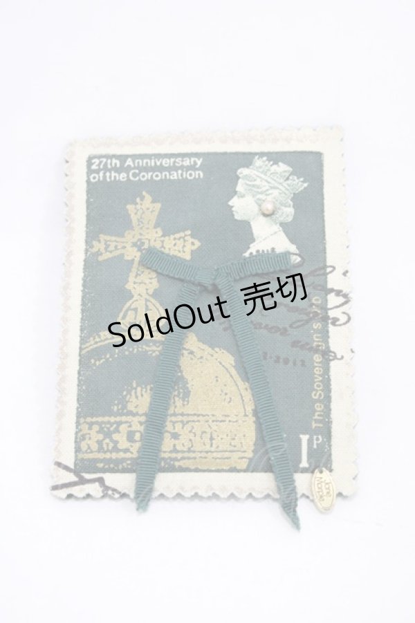 画像1: Jane Marple / Royal Stampのブローチ  グリーン H-25-12-02-1004-JM-ZA-KB-ZH (1)