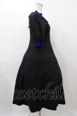 画像3: Moi-meme-Moitie / クロスアーチカトリーヌワンピース 9号 ブラック×ブルー H-25-12-02-1023-MO-OP-KB-ZT099 (3)
