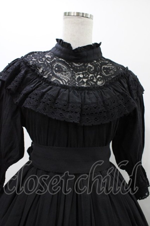 画像4: Sheglit / 紫陽花のレースドレス  ブラック H-25-12-02-1024-EL-OP-KB-ZH (4)