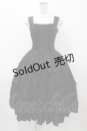 画像: Vallee lys / Eternal Classicジャンパースカート  ブラック H-25-12-02-1026-GO-OP-KB-ZH