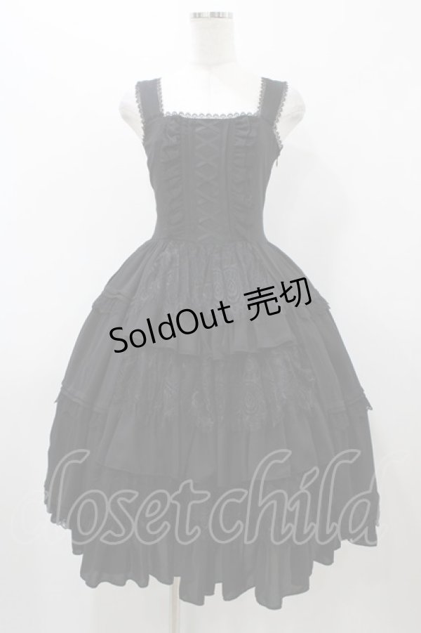 画像1: Vallee lys / Eternal Classicジャンパースカート  ブラック H-25-12-02-1026-GO-OP-KB-ZH (1)