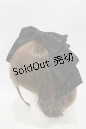 画像: Innocent World / アリスリボンドレスカチューシャ  ブラック H-25-12-02-020-IW-AC-NS-ZH