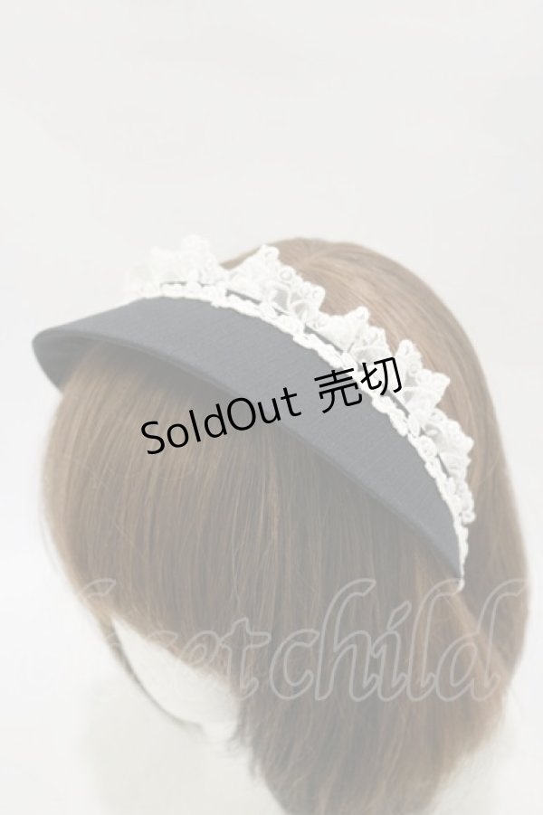 画像1: marcHenTica / メリッサココシニクカチューシャ  ブラック H-25-12-02-022-LO-AC-NS-ZH (1)