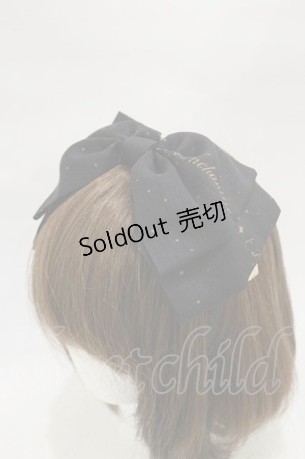 画像1: Enchantlic Enchantilly / ロゴリボンカチューシャ  ブラック H-25-12-02-004-LO-AC-NS-ZH (1)