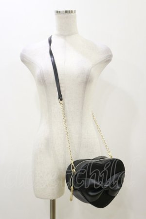 画像: m petit by misako / AMハートリボンSLD  ブラック H-25-12-02-038-LO-BG-NS-ZH