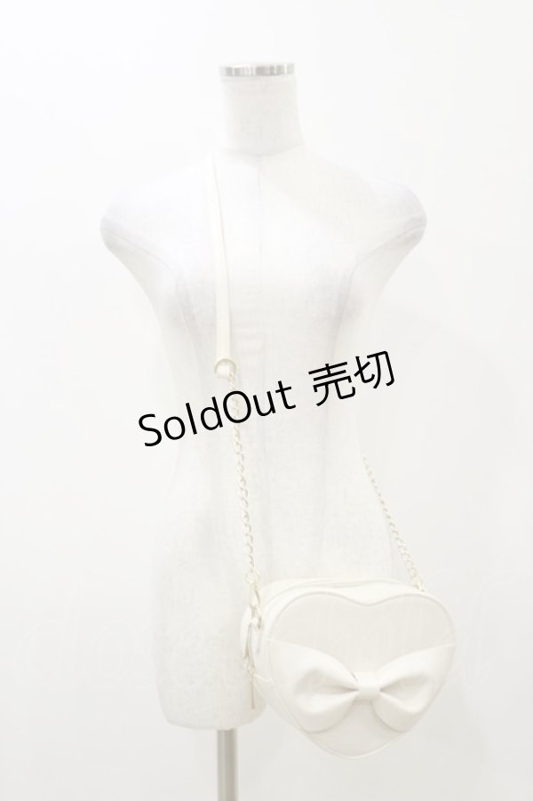 画像1: m petit by misako / AMハートリボンSLD  オフ H-25-12-02-040-LO-BG-NS-ZH (1)