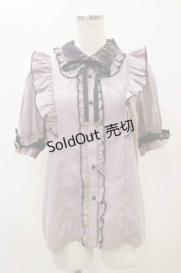 画像1: Rojita / 袖カフスハートバックルブラウス Free ピンク H-25-12-02-056-LO-BL-NS-ZH (1)