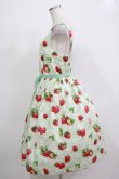 画像2: Emily Temple cute / Dear Strawberryノースリーブワンピース  ミント H-25-12-03-003-ET-OP-KB-ZT223 (2)