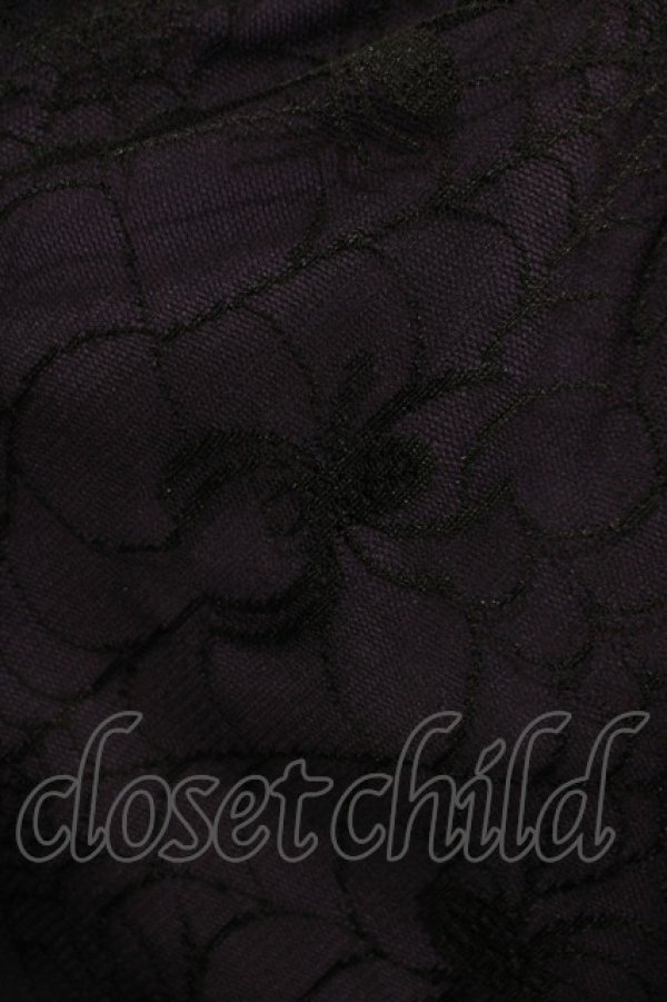 画像4: Qutie Frash / チャイナホルターワンピース  黒×紫 H-25-12-03-027-QU-OP-KB-ZH (4)