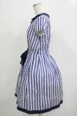 画像2: Jane Marple / ドビードットストライプワンピース - ブルー H-25-12-03-028-JM-OP-ET-ZH (2)
