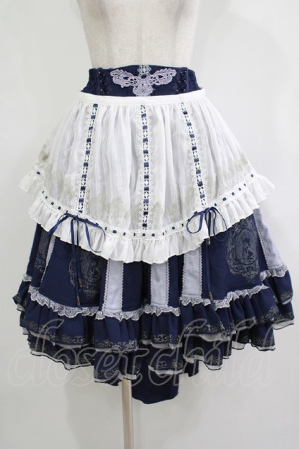 Ozz oneste / Star Wizardエプロン付スカート ネイビー H-25-12-03-029