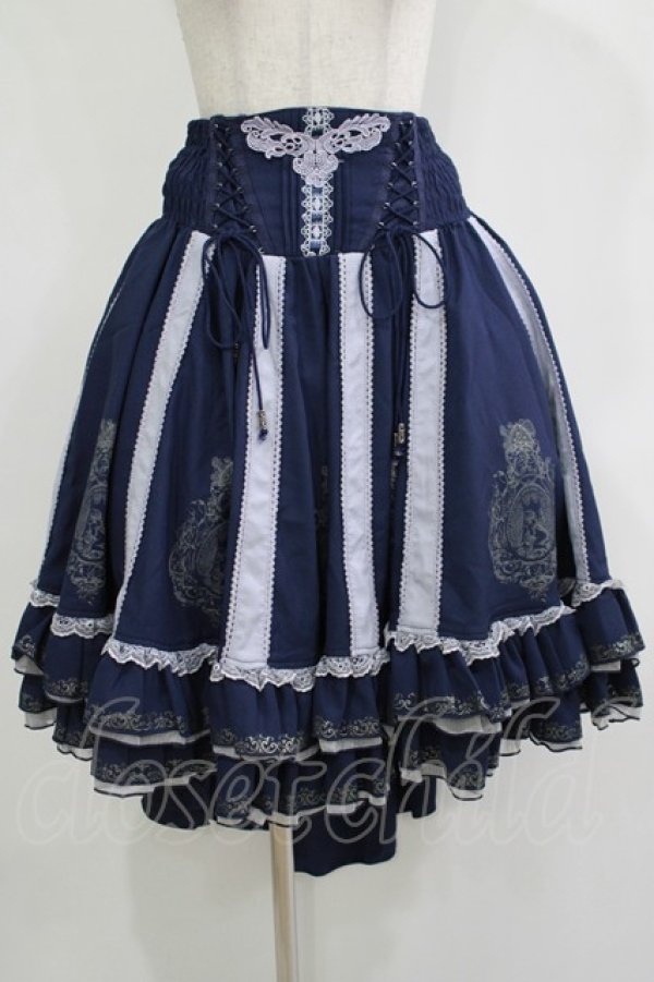 画像4: Ozz oneste / Star Wizardエプロン付スカート  ネイビー H-25-12-03-029-OO-SK-KB-ZH (4)