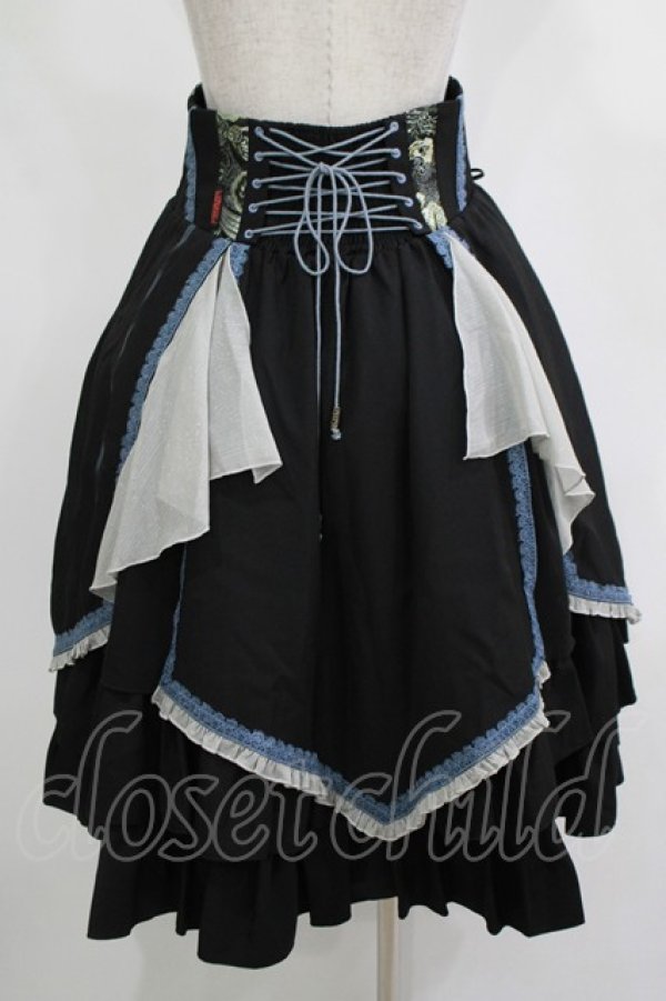 Ozz oneste / 琉金幻想スカート 黒 H-25-12-03-030-OO-SK-KB-ZH