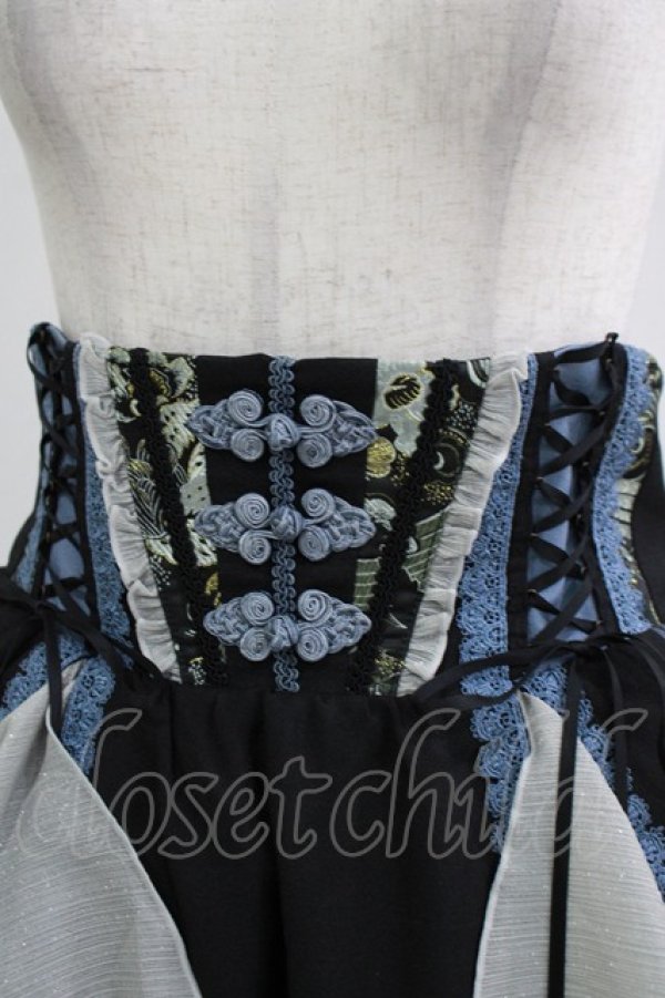 Ozz oneste / 琉金幻想スカート 黒 H-25-12-03-030-OO-SK-KB-ZH