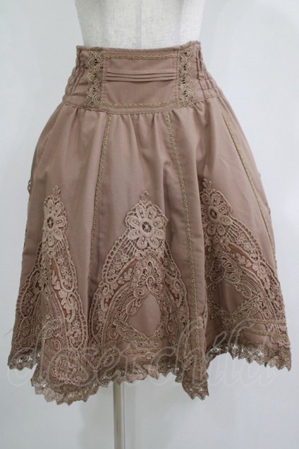 画像1: Rozen Kavalier / レースハイウエストスカート  茶 H-25-12-03-033-OO-SK-KB-ZH (1)